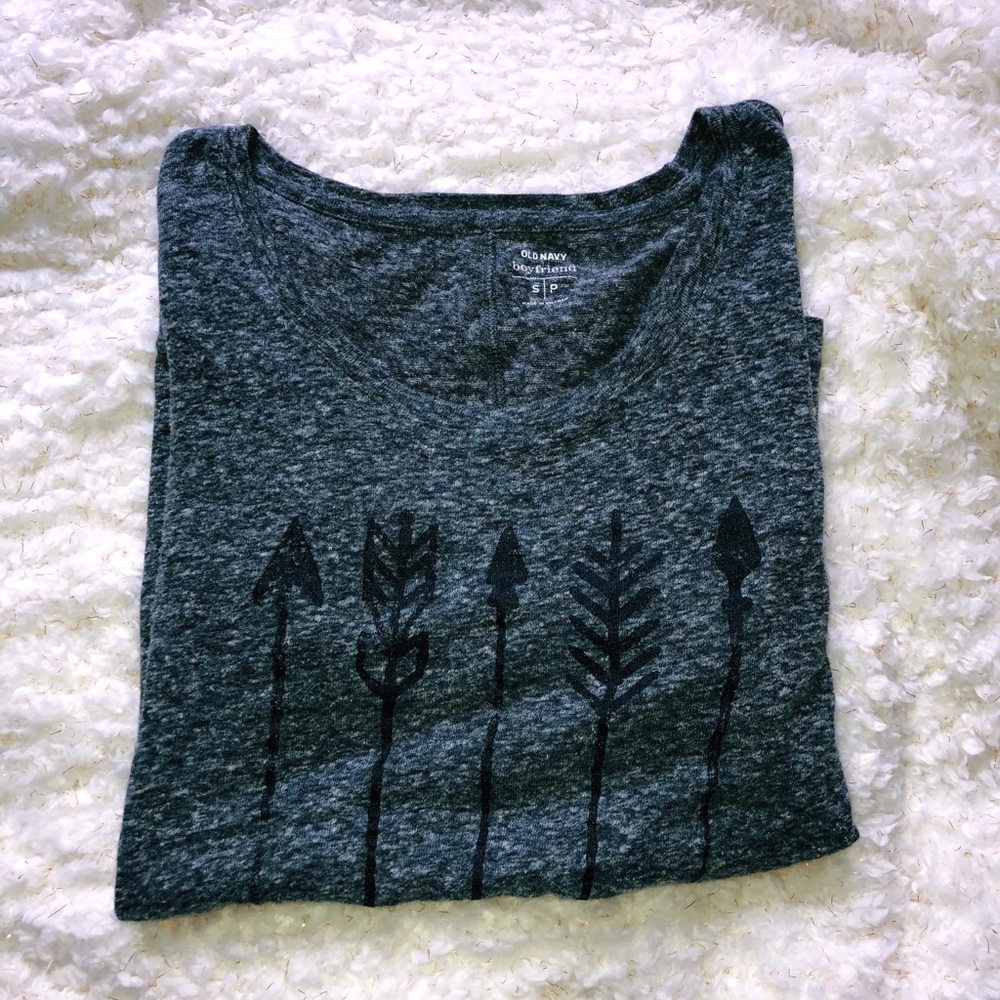 Arrow Graphic Boyfriend Style T-shirt